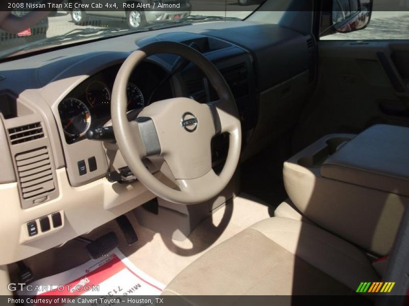 Red Alert / Almond 2008 Nissan Titan XE Crew Cab 4x4