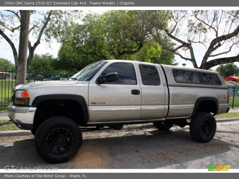 Pewter Metallic / Graphite 2000 GMC Sierra 2500 SLT Extended Cab 4x4