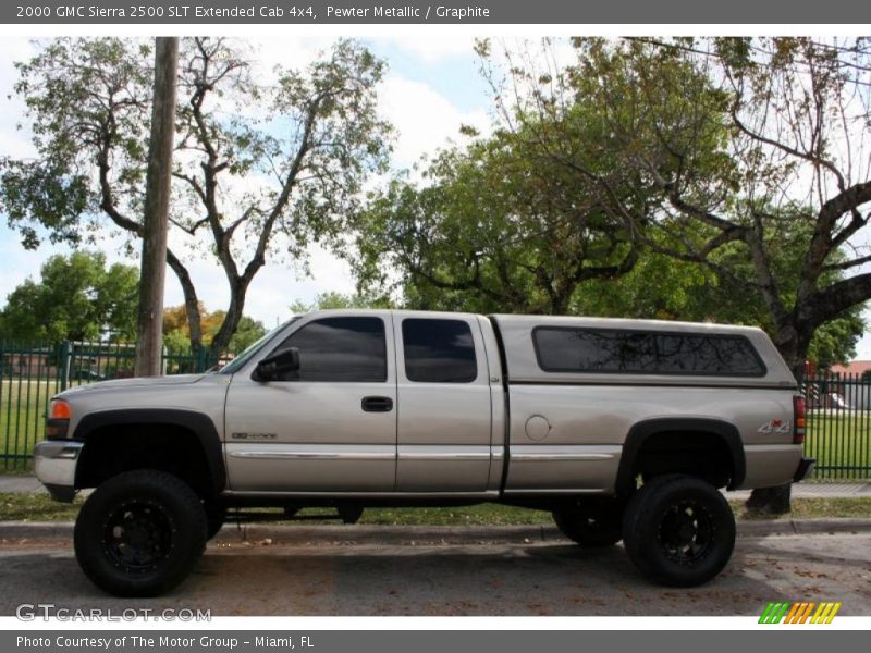 Pewter Metallic / Graphite 2000 GMC Sierra 2500 SLT Extended Cab 4x4