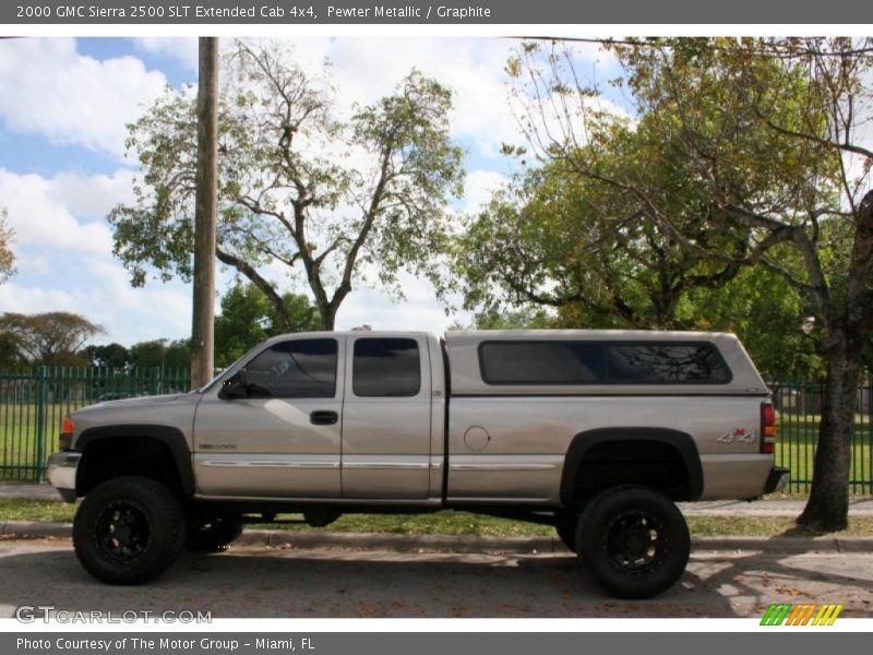 Pewter Metallic / Graphite 2000 GMC Sierra 2500 SLT Extended Cab 4x4