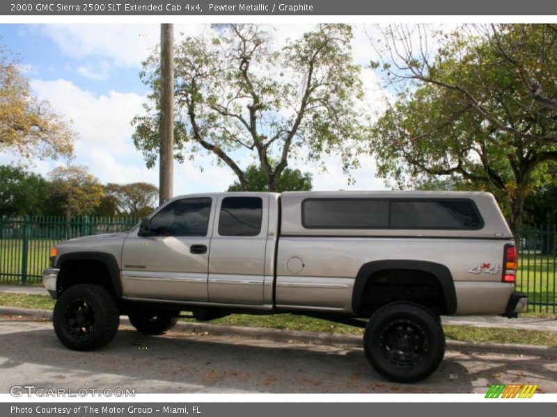 Pewter Metallic / Graphite 2000 GMC Sierra 2500 SLT Extended Cab 4x4