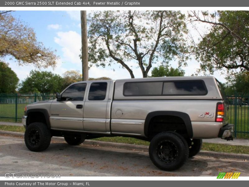 Pewter Metallic / Graphite 2000 GMC Sierra 2500 SLT Extended Cab 4x4