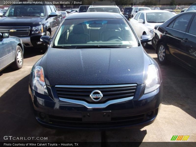 Navy Blue Metallic / Blond 2009 Nissan Altima Hybrid