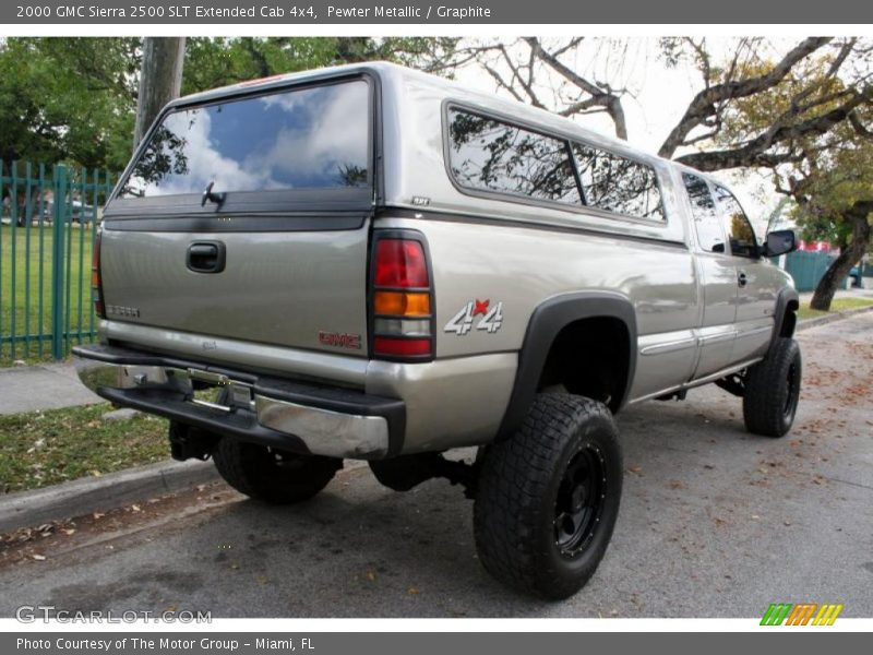 Pewter Metallic / Graphite 2000 GMC Sierra 2500 SLT Extended Cab 4x4