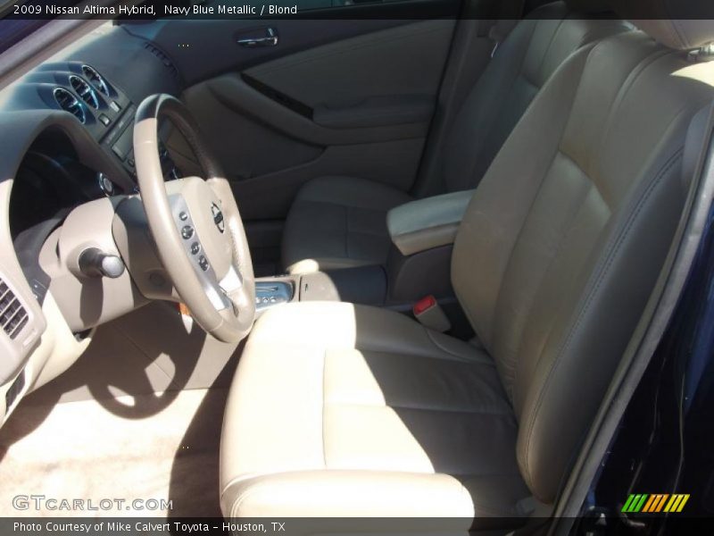 Navy Blue Metallic / Blond 2009 Nissan Altima Hybrid