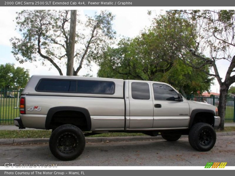 Pewter Metallic / Graphite 2000 GMC Sierra 2500 SLT Extended Cab 4x4