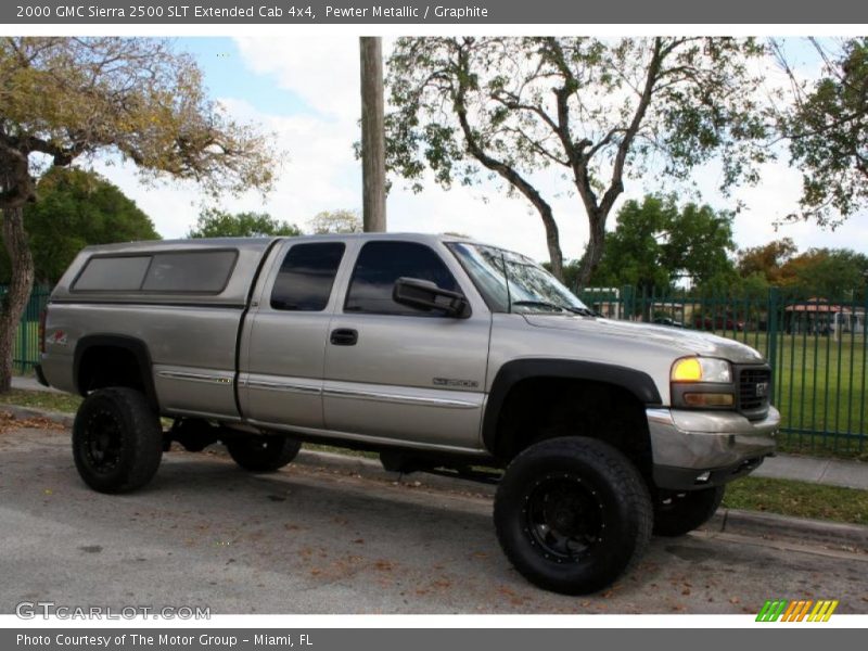 Pewter Metallic / Graphite 2000 GMC Sierra 2500 SLT Extended Cab 4x4