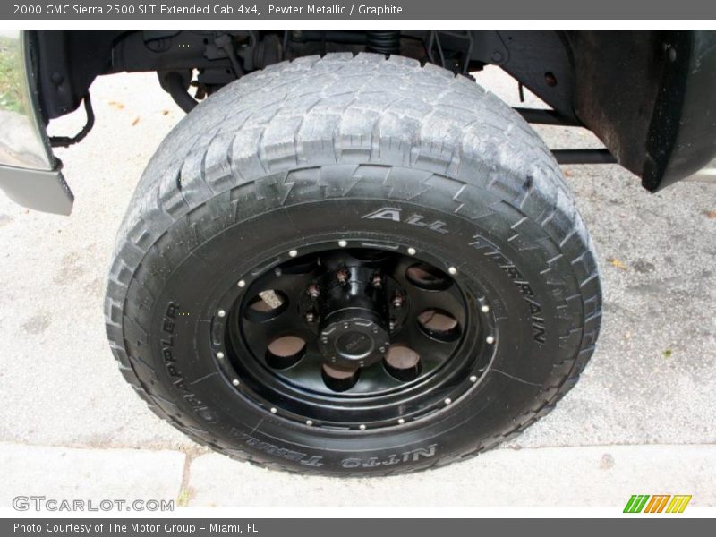 Pewter Metallic / Graphite 2000 GMC Sierra 2500 SLT Extended Cab 4x4