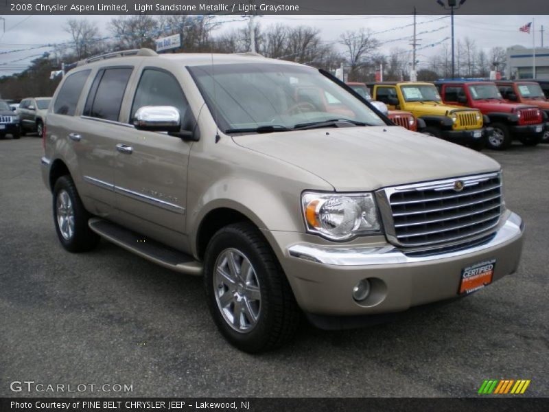 Light Sandstone Metallic / Light Graystone 2008 Chrysler Aspen Limited