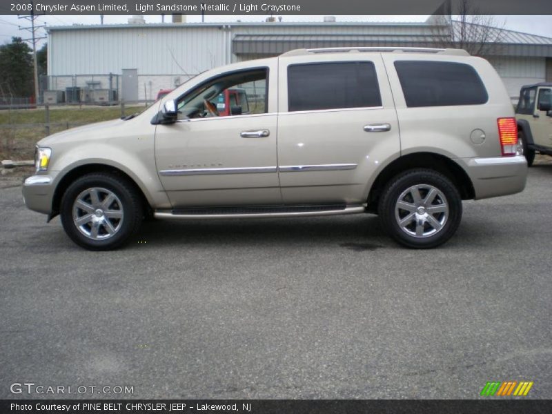 Light Sandstone Metallic / Light Graystone 2008 Chrysler Aspen Limited