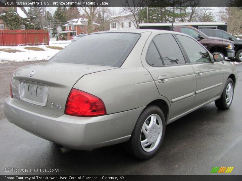 Bronze Shimmer Metallic / Sage 2006 Nissan Sentra 1.8 S
