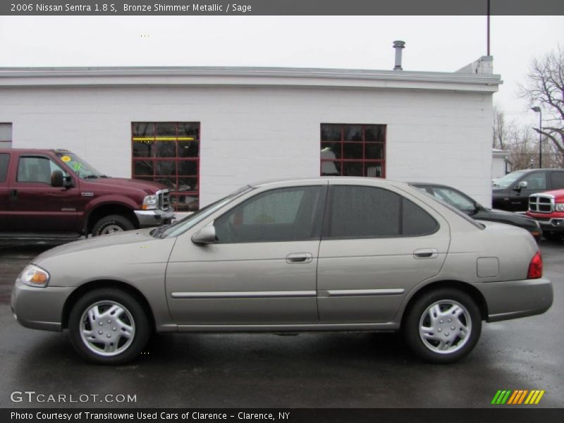 Bronze Shimmer Metallic / Sage 2006 Nissan Sentra 1.8 S