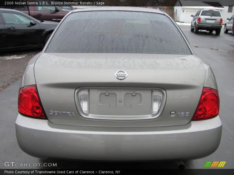 Bronze Shimmer Metallic / Sage 2006 Nissan Sentra 1.8 S