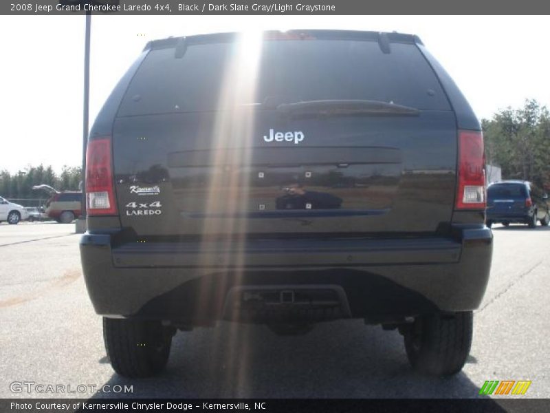 Black / Dark Slate Gray/Light Graystone 2008 Jeep Grand Cherokee Laredo 4x4