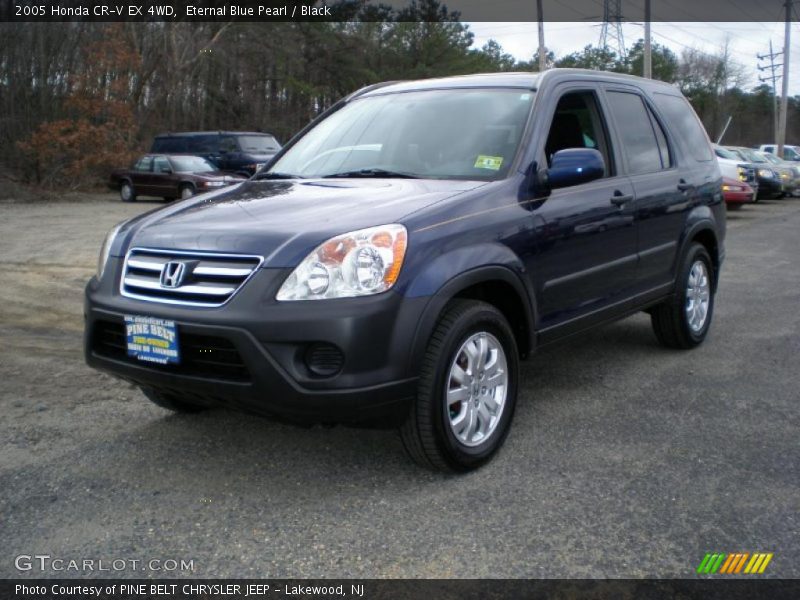 Eternal Blue Pearl / Black 2005 Honda CR-V EX 4WD