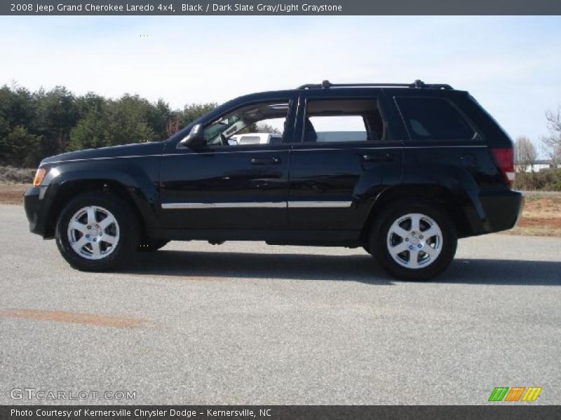 Black / Dark Slate Gray/Light Graystone 2008 Jeep Grand Cherokee Laredo 4x4