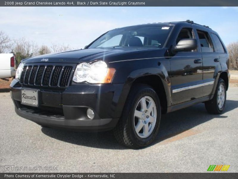 Black / Dark Slate Gray/Light Graystone 2008 Jeep Grand Cherokee Laredo 4x4