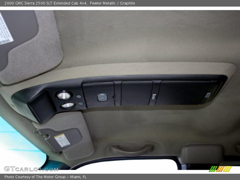 Pewter Metallic / Graphite 2000 GMC Sierra 2500 SLT Extended Cab 4x4