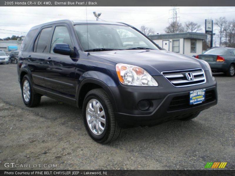 Eternal Blue Pearl / Black 2005 Honda CR-V EX 4WD