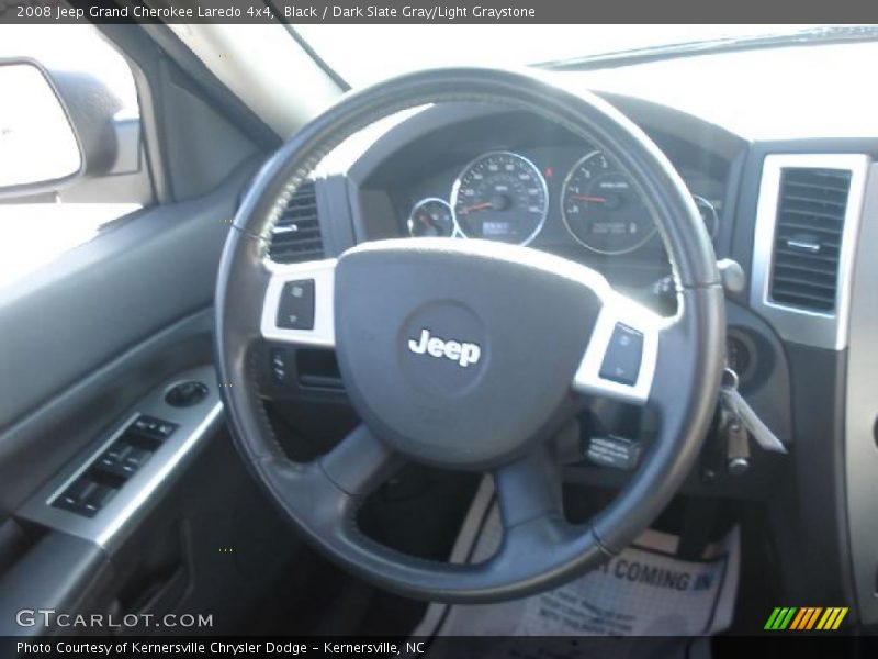 Black / Dark Slate Gray/Light Graystone 2008 Jeep Grand Cherokee Laredo 4x4