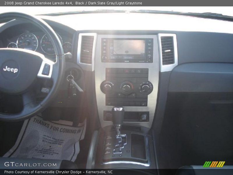 Black / Dark Slate Gray/Light Graystone 2008 Jeep Grand Cherokee Laredo 4x4