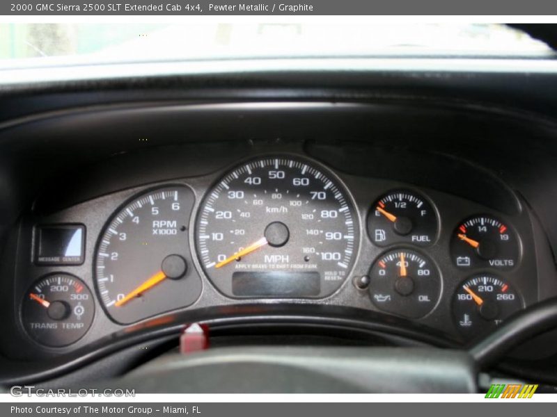  2000 Sierra 2500 SLT Extended Cab 4x4 SLT Extended Cab 4x4 Gauges