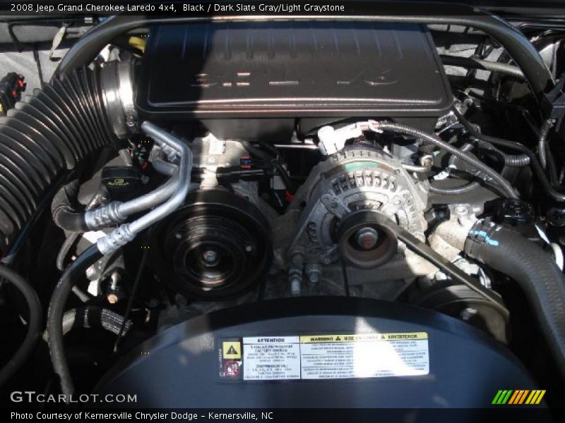 Black / Dark Slate Gray/Light Graystone 2008 Jeep Grand Cherokee Laredo 4x4
