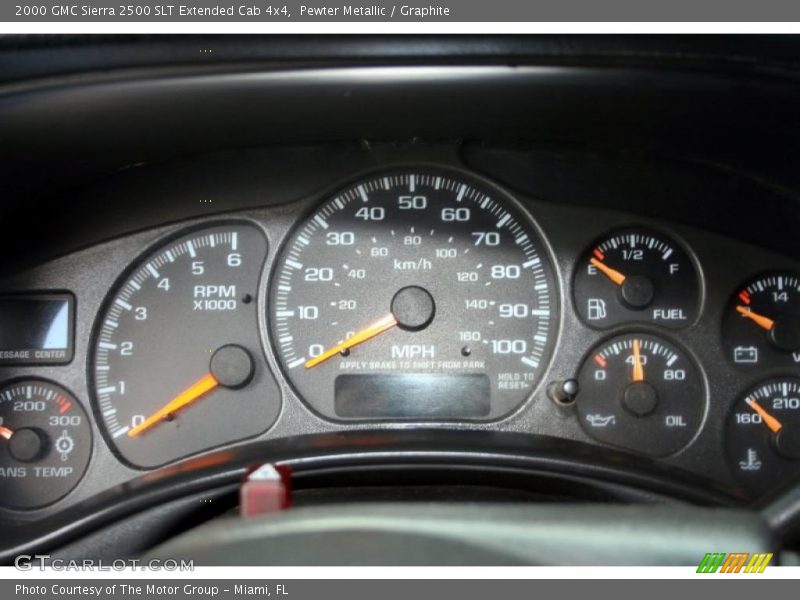 Pewter Metallic / Graphite 2000 GMC Sierra 2500 SLT Extended Cab 4x4