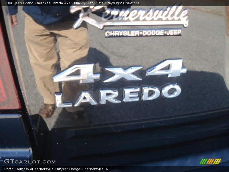 Black / Dark Slate Gray/Light Graystone 2008 Jeep Grand Cherokee Laredo 4x4