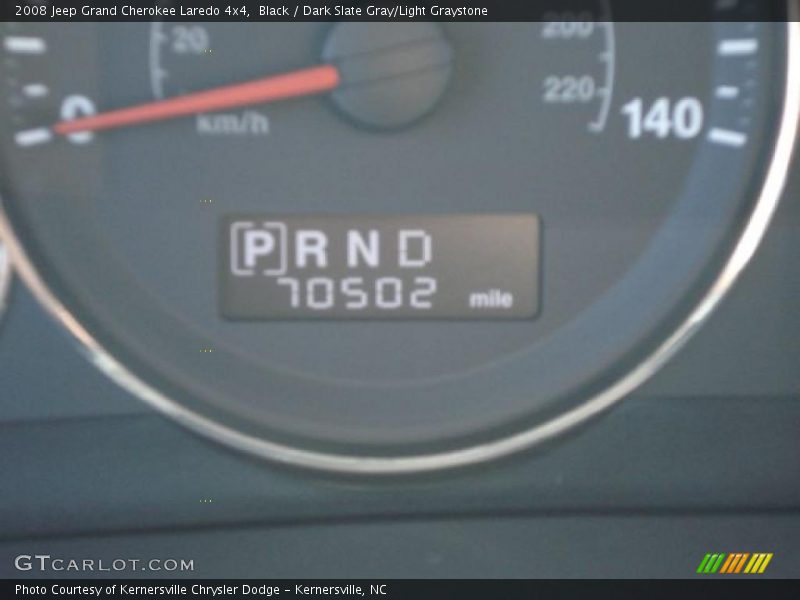 Black / Dark Slate Gray/Light Graystone 2008 Jeep Grand Cherokee Laredo 4x4