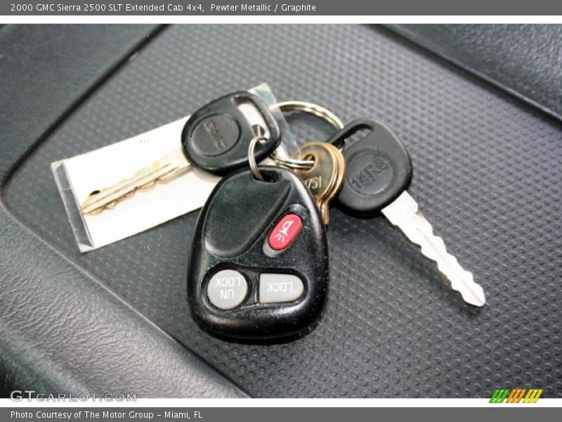 Pewter Metallic / Graphite 2000 GMC Sierra 2500 SLT Extended Cab 4x4
