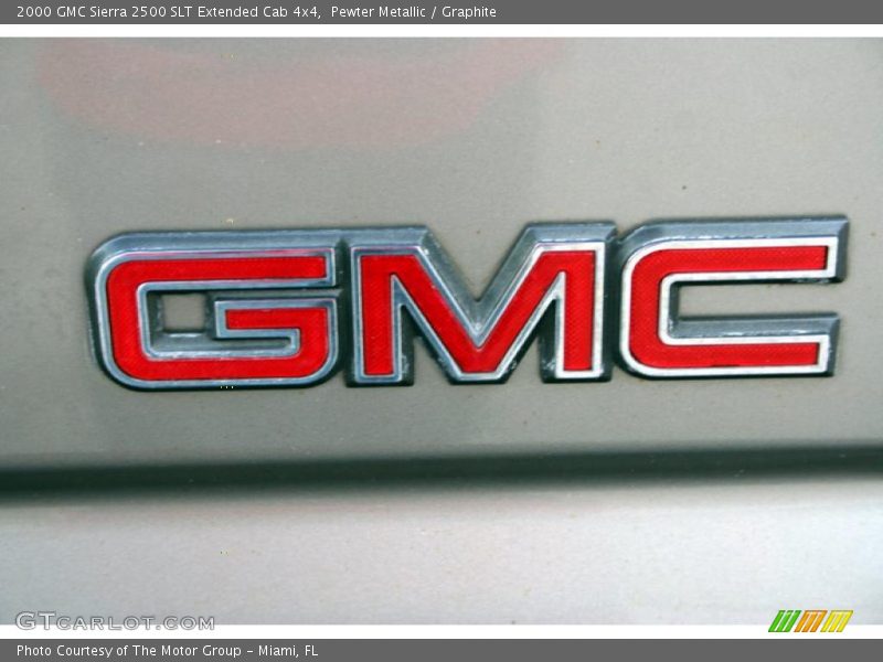 Pewter Metallic / Graphite 2000 GMC Sierra 2500 SLT Extended Cab 4x4