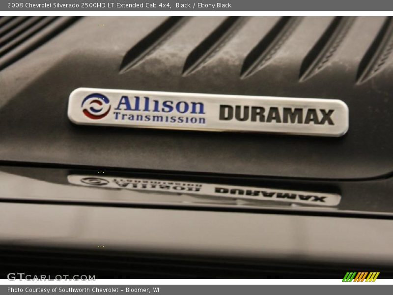 Black / Ebony Black 2008 Chevrolet Silverado 2500HD LT Extended Cab 4x4