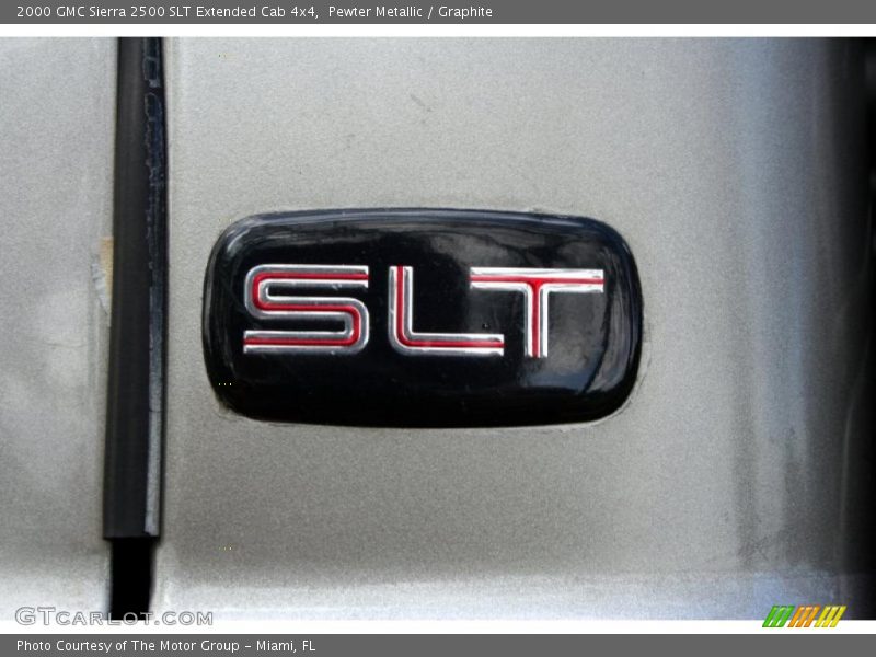 Pewter Metallic / Graphite 2000 GMC Sierra 2500 SLT Extended Cab 4x4