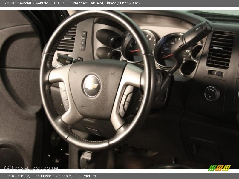 Black / Ebony Black 2008 Chevrolet Silverado 2500HD LT Extended Cab 4x4