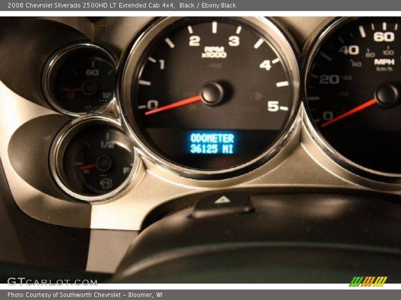 Black / Ebony Black 2008 Chevrolet Silverado 2500HD LT Extended Cab 4x4