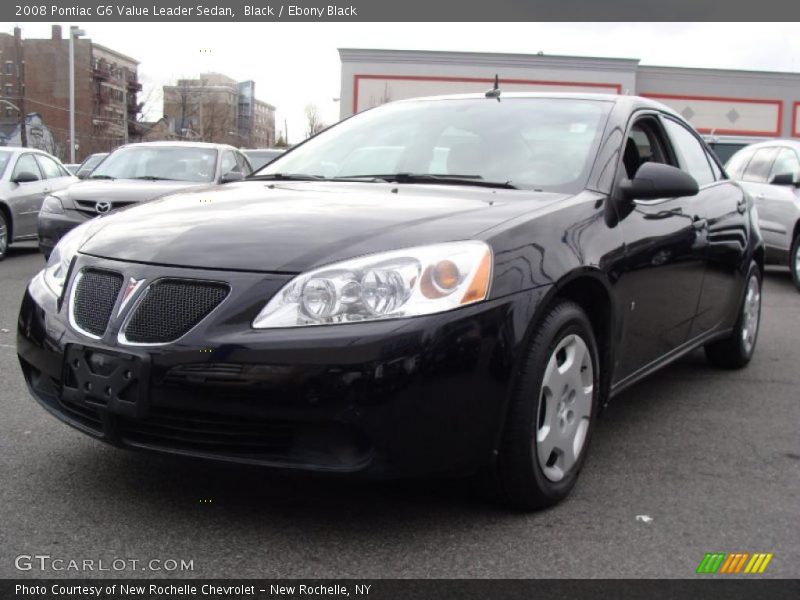 Black / Ebony Black 2008 Pontiac G6 Value Leader Sedan
