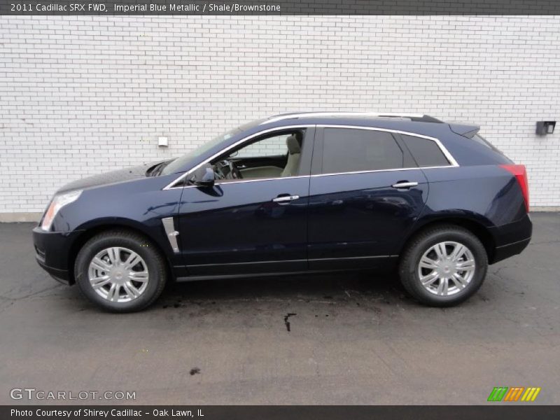 Imperial Blue Metallic / Shale/Brownstone 2011 Cadillac SRX FWD