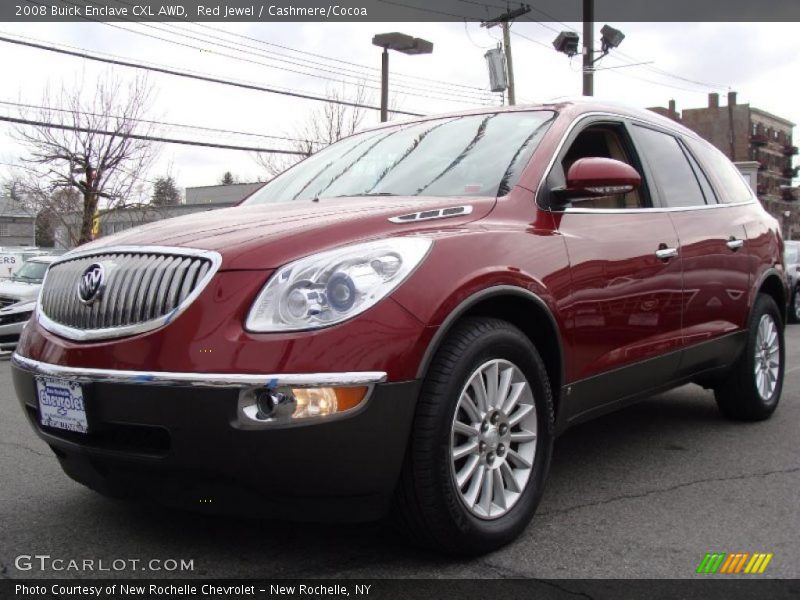 Red Jewel / Cashmere/Cocoa 2008 Buick Enclave CXL AWD