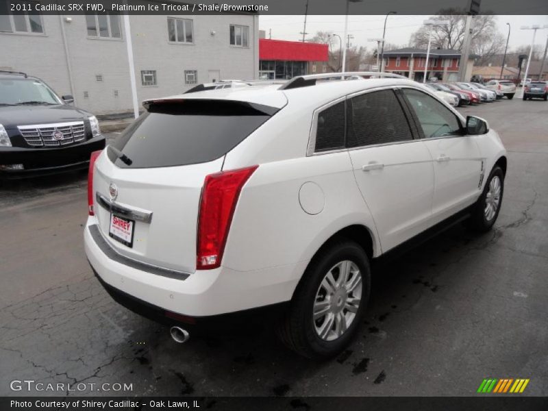 Platinum Ice Tricoat / Shale/Brownstone 2011 Cadillac SRX FWD