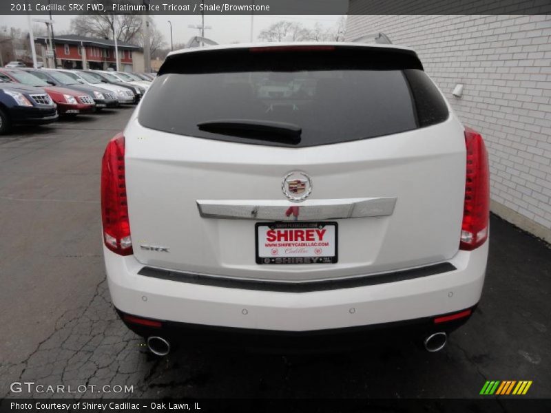 Platinum Ice Tricoat / Shale/Brownstone 2011 Cadillac SRX FWD