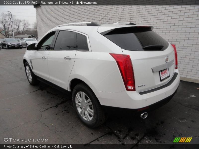 Platinum Ice Tricoat / Shale/Brownstone 2011 Cadillac SRX FWD