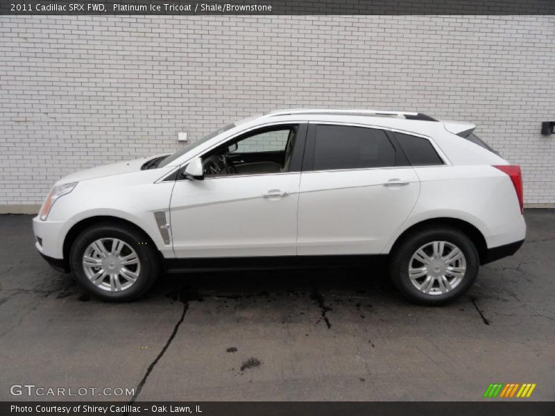 Platinum Ice Tricoat / Shale/Brownstone 2011 Cadillac SRX FWD