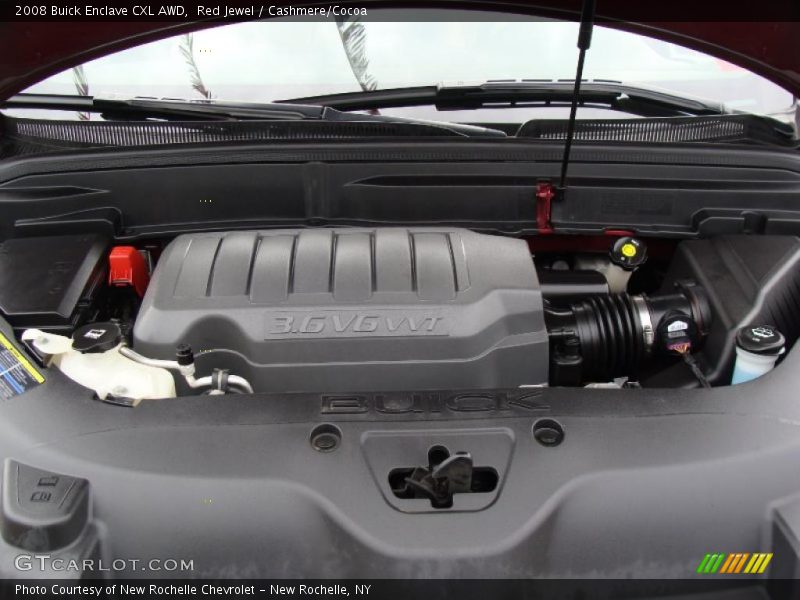 Red Jewel / Cashmere/Cocoa 2008 Buick Enclave CXL AWD