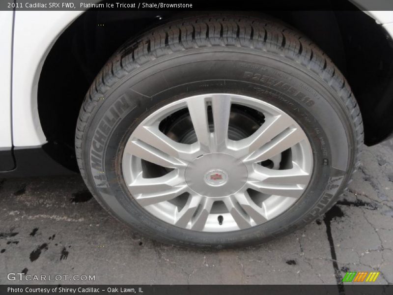 Platinum Ice Tricoat / Shale/Brownstone 2011 Cadillac SRX FWD