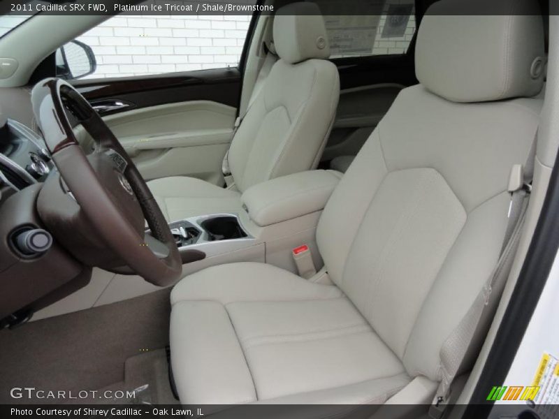 Platinum Ice Tricoat / Shale/Brownstone 2011 Cadillac SRX FWD