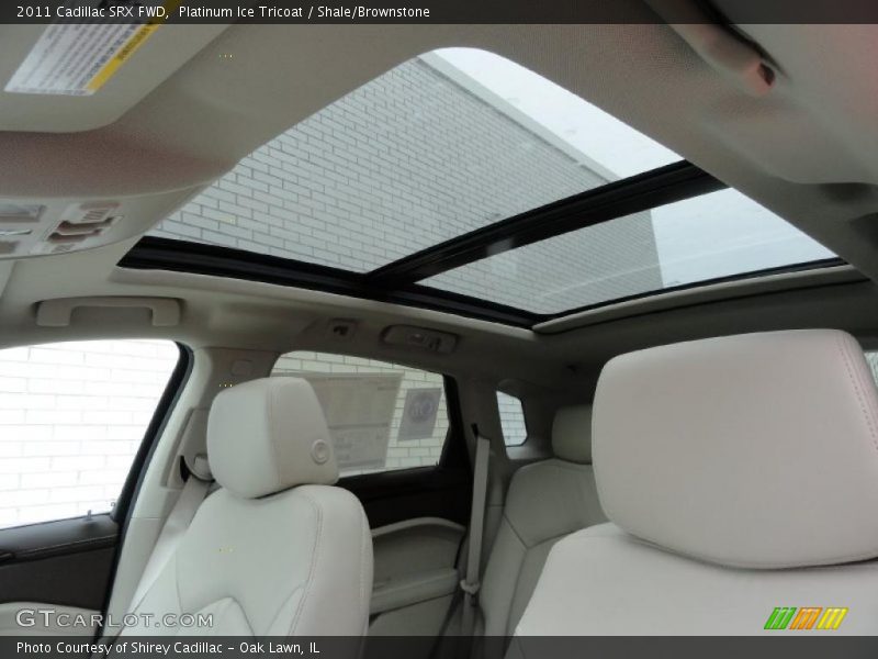 Platinum Ice Tricoat / Shale/Brownstone 2011 Cadillac SRX FWD
