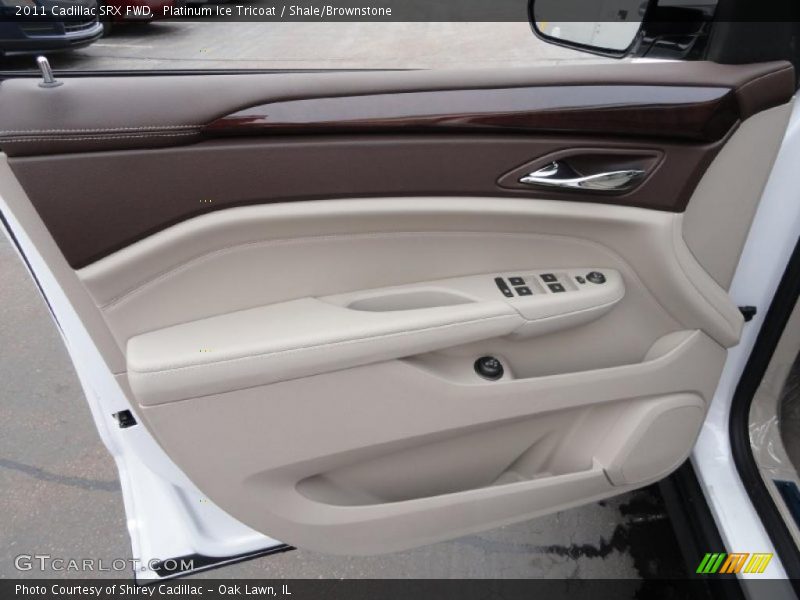 Platinum Ice Tricoat / Shale/Brownstone 2011 Cadillac SRX FWD