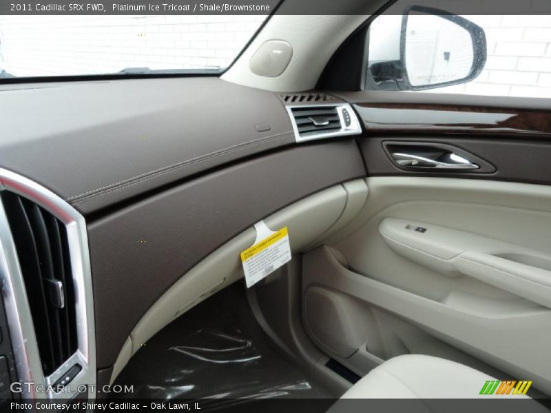 Platinum Ice Tricoat / Shale/Brownstone 2011 Cadillac SRX FWD