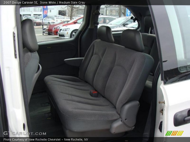 Stone White / Medium Slate Gray 2007 Dodge Caravan SE